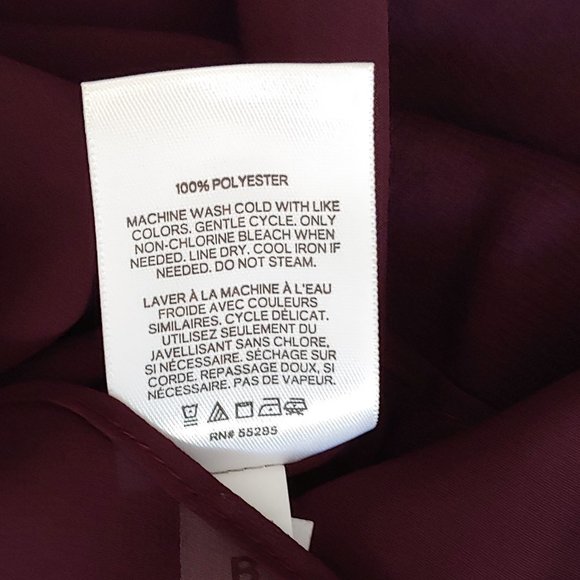 EXPRESS Top V-neck Spaghetti Straps Maroon Size Small NWT - Picture 9 of 10